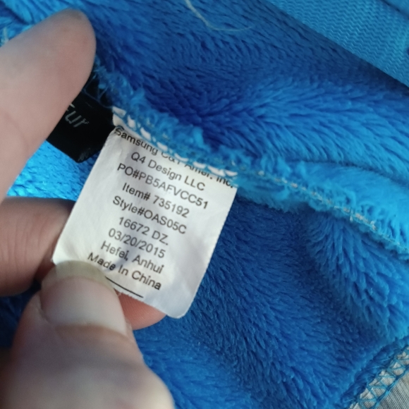 Snozu Soft Shell Faux Fur Lined Winter Hooded Jacket Girls M (10/12) Gray & Blue - Picture 5 of 13